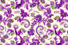Violet paisley pattern