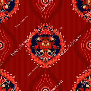 Red vertical pattern