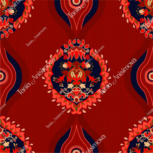 Red vertical pattern II