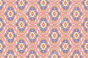 Light pink and blue geometric ornament