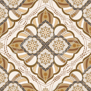 Beige and brown geometric pattern with rhombuses